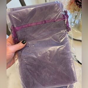 Unopened New Qty 40 Purple Organza Bags See description for sizing info
